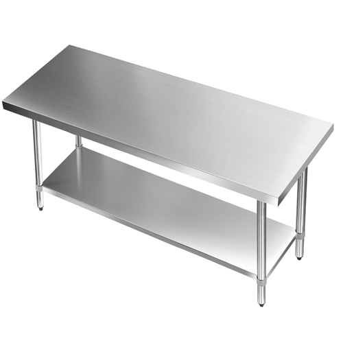 New COMMERCIAL KITCHEN BENCHTOP ISLAND BENCH 430 Stainless Steel Work Table Top eBay