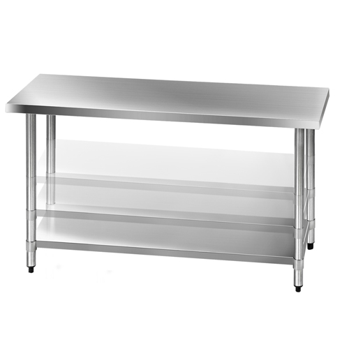 New COMMERCIAL KITCHEN BENCHTOP ISLAND BENCH 430 Stainless Steel Work Table Top eBay