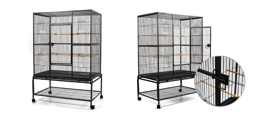 New Small Pet Bird Aviary Cage Parrot Budgie Finch Large Perch